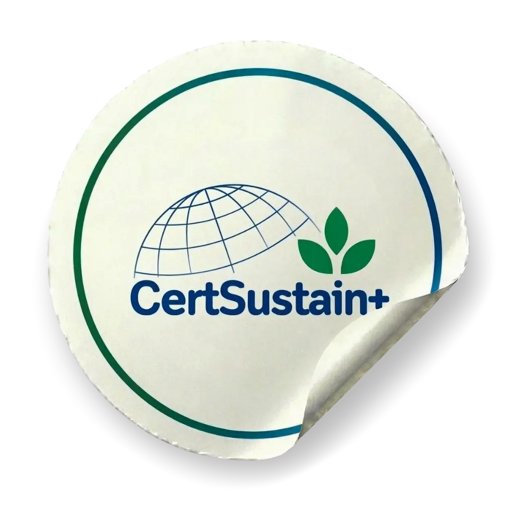 Selo de certificação CertSustain+